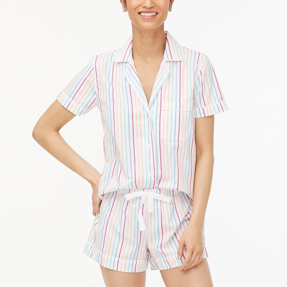 J Crew Striped Pajamas Size Small